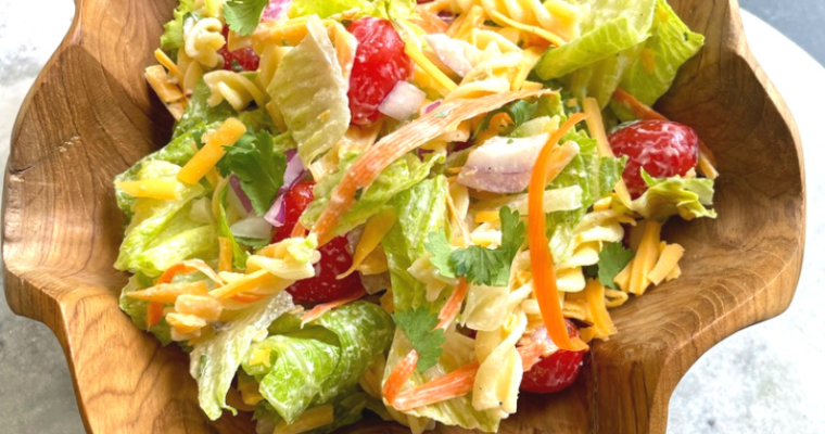 Twisted Green Salad with Jalapeno Ranch