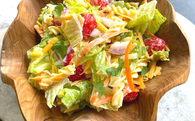 Twisted Green Salad with Jalapeno Ranch