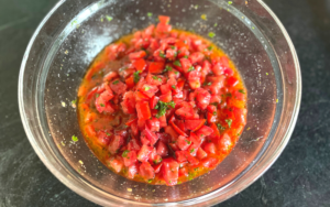marinated fresh tomato sauce