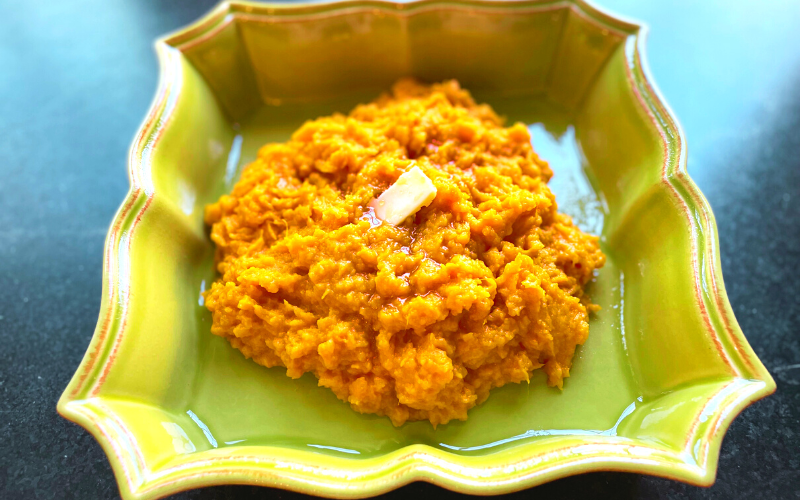 Maple Mashed Sweet Potatoes - Marie Marino