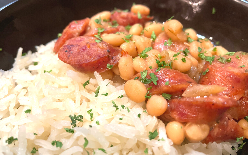 Conecuh Sausage with White Beans