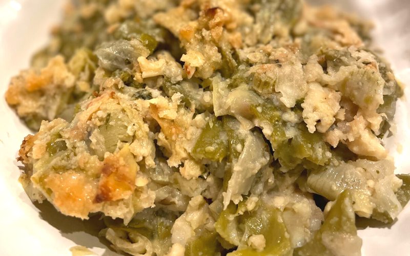 Italian Green Bean Artichoke Casserole