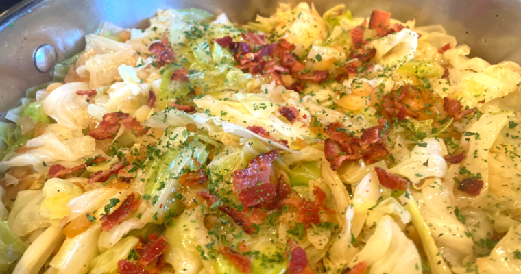 Steamed Cabbage with Bacon
