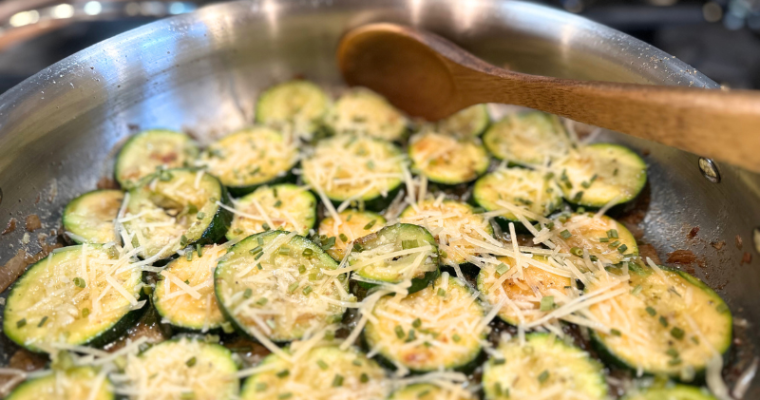 Skillet Zucchini with Parmesan