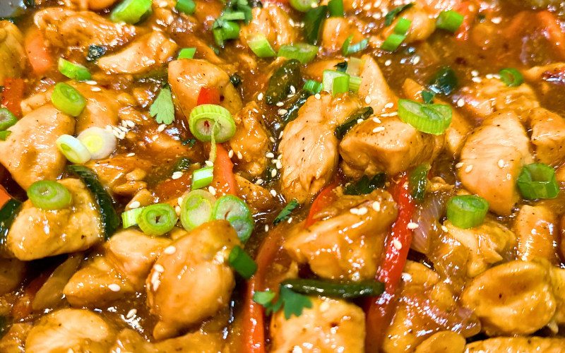 Teriyaki Chicken and Peppers