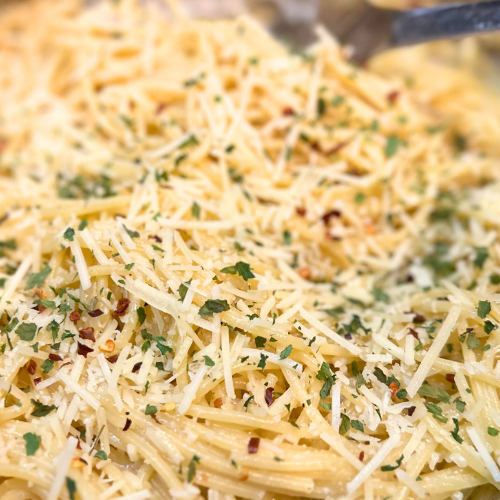 buttery vermicelli with parmesan