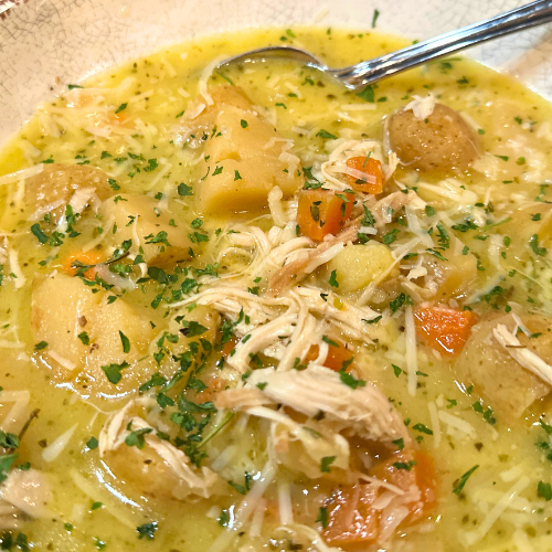 Lemony Chicken and Potato Soup