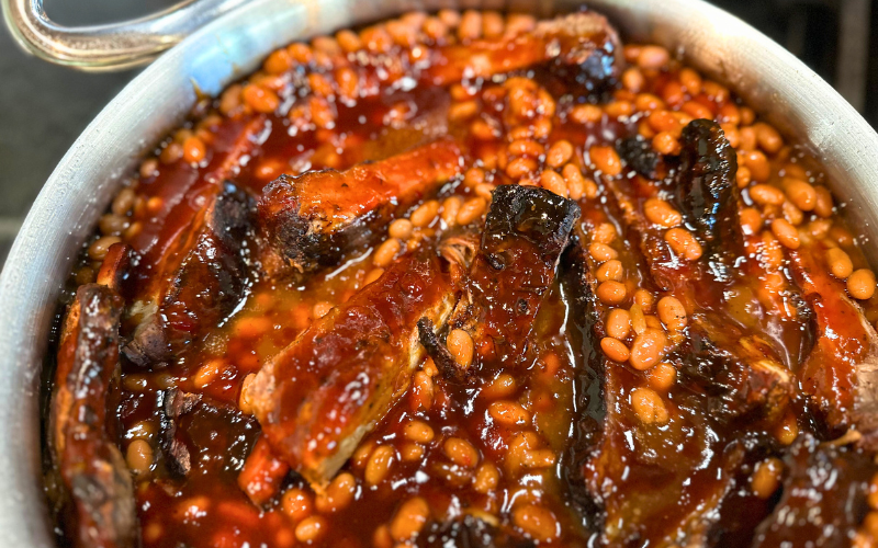 Skillet Ribs n Beans